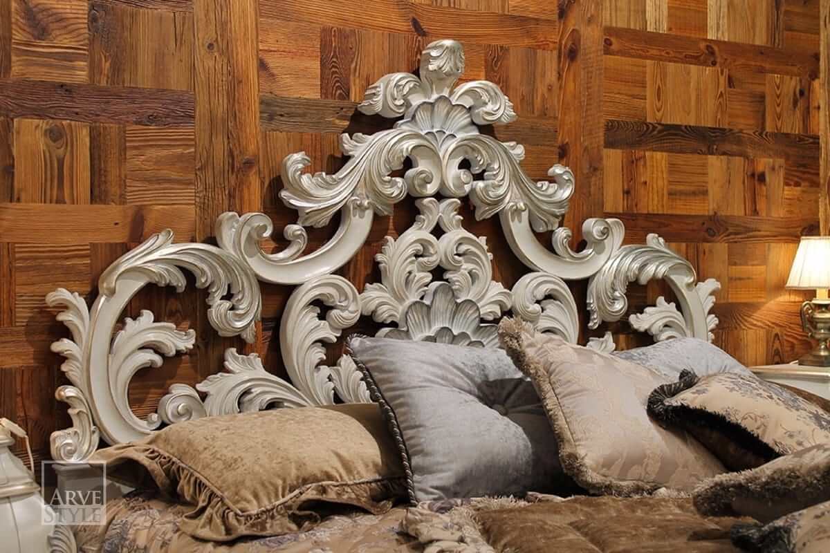Elegant carved wooden sideboard